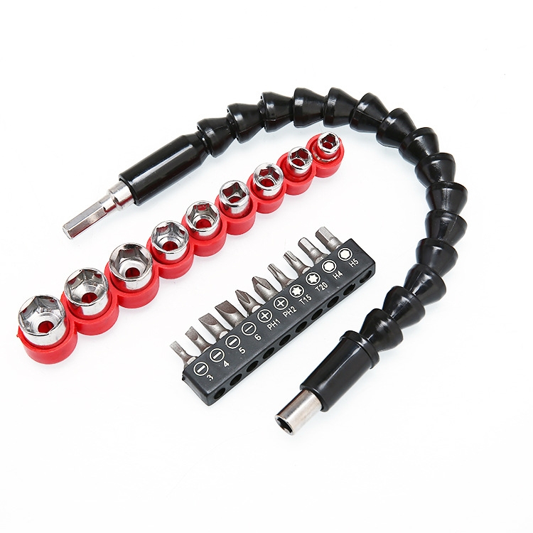 2 Sets Electric Drill Universal Coupling Sleeve Bit Set Multifunctional Flexible Shaft Electric Drill Accessory Set, Style: 20 PCS / Set
2 Sets Electric Drill Universal Coupling Sleeve Bit Set Multifunctional Flexible Shaft Electric Drill Accessory Set, Style: 20 PCS / Set