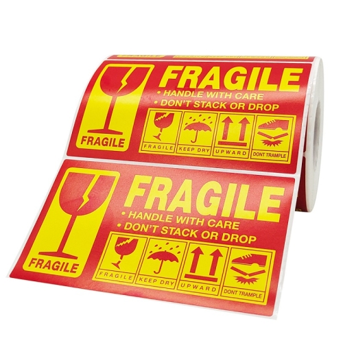 Caution Warning Packaging Transportation Sticker Label Fragile Stickers, Size: 127x76mm(A-310)
Caution Warning Packaging Transportation Sticker Label Fragile Stickers, Size: 127x76mm(A-310)