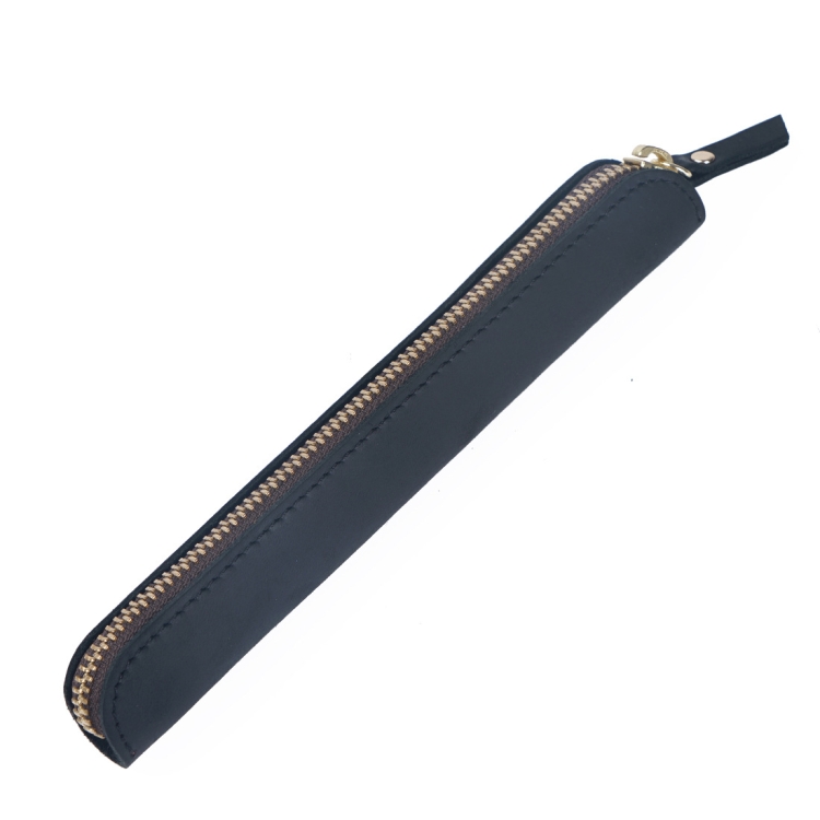 Retro Simple Leather Stylus Leather Zipper Pen Protection Case Crazy Horse Skin Mini Pen Case( Black)
Retro Simple Leather Stylus Leather Zipper Pen Protection Case Crazy Horse Skin Mini Pen Case( Black)