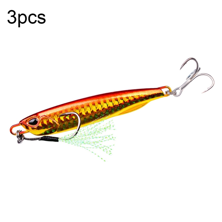 3 PCS PROBEROS LF103 Simulation Metal Sea Fishing Bait, Specification: 10g(B With Hook)
3 PCS PROBEROS LF103 Simulation Metal Sea Fishing Bait, Specification: 10g(B With Hook)