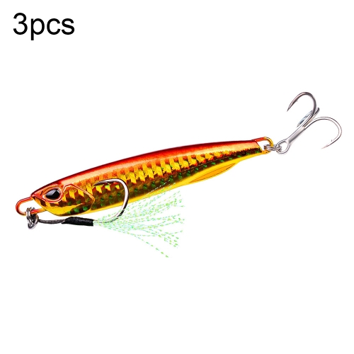 3 PCS PROBEROS LF103 Simulation Metal Sea Fishing Bait, Specification: 15g(B With Hook)
3 PCS PROBEROS LF103 Simulation Metal Sea Fishing Bait, Specification: 15g(B With Hook)
