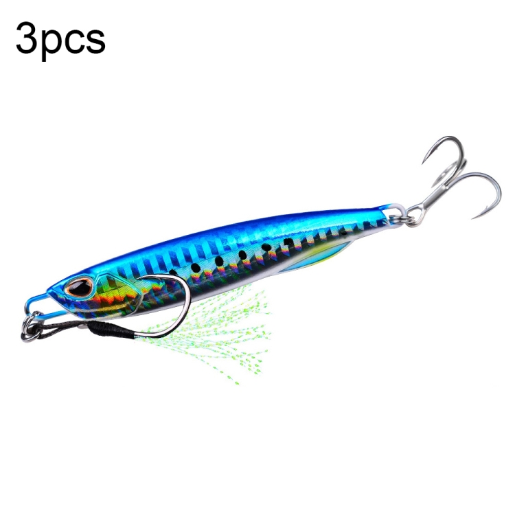 3 PCS PROBEROS LF103 Simulation Metal Sea Fishing Bait, Specification: 15g(H With Hook)
3 PCS PROBEROS LF103 Simulation Metal Sea Fishing Bait, Specification: 15g(H With Hook)