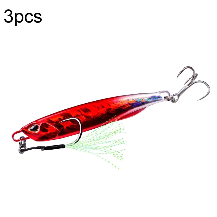 3 PCS PROBEROS LF103 Simulation Metal Sea Fishing Bait, Specification: 30g(E With Hook)
3 PCS PROBEROS LF103 Simulation Metal Sea Fishing Bait, Specification: 30g(E With Hook)
