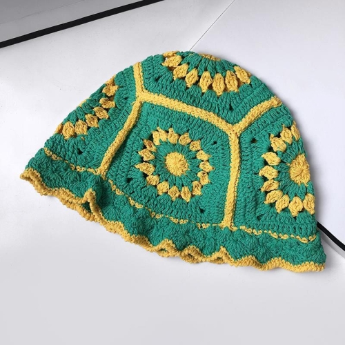 Fungus Lace Hollow Knitted Flower Pattern Wool Hat Pot Cap, Size: M 56-58cm(Green)
Fungus Lace Hollow Knitted Flower Pattern Wool Hat Pot Cap, Size: M 56-58cm(Green)