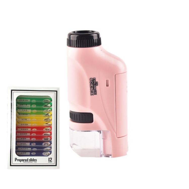Children Handheld Portable Laboratory Equipment Microscope Toys, Colour: Lite + Specimen (Pink)
Children Handheld Portable Laboratory Equipment Microscope Toys, Colour: Lite + Specimen (Pink)