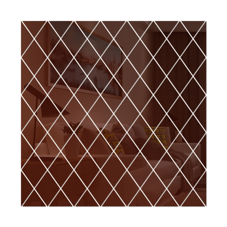 Rhombus Stitching Background Acrylic Mirror Decorative Stickers, Specification: Brown Small
Rhombus Stitching Background Acrylic Mirror Decorative Stickers, Specification: Brown Small
