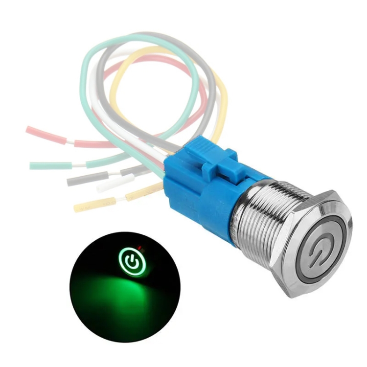2 PCS 19mm Car Modified Metal Waterproof Button Flat Switch With Light, Color: Self-lock Green Light
2 PCS 19mm Car Modified Metal Waterproof Button Flat Switch With Light, Color: Self-lock Green Light
