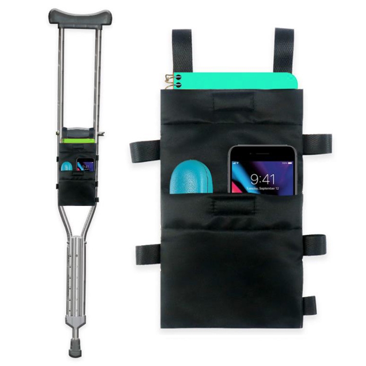 Mobile Phone Key Debris Storage Bag Water Bottle Bag for Crutches(Black) 
Mobile Phone Key Debris Storage Bag Water Bottle Bag for Crutches(Black)