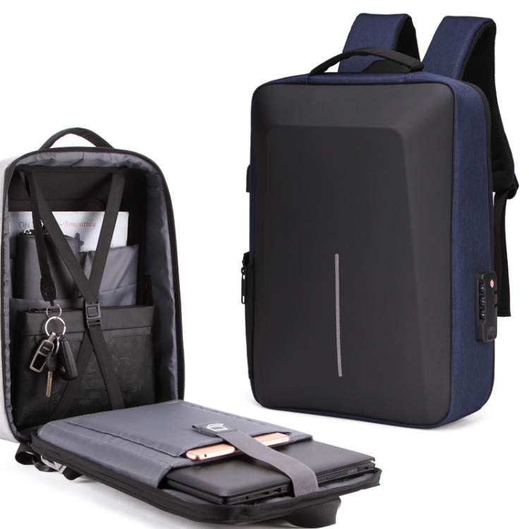 Hard Shell Backpack Alloy Frame Anti-Theft Computer Bag For Men, Color: 8001 Blue
Hard Shell Backpack Alloy Frame Anti-Theft Computer Bag For Men, Color: 8001 Blue
