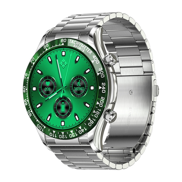LOANIY E18 Pro Smart Bluetooth Calling Watch with NFC Function, Color: Green Silver Steel
LOANIY E18 Pro Smart Bluetooth Calling Watch with NFC Function, Color: Green Silver Steel