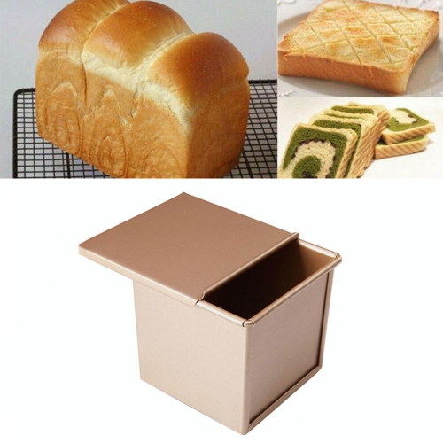 Square Toast Box Non-Stick Water Cube Toast Mold, Style: 8759 11.8x11x10.3cm No Ripple Gold
Square Toast Box Non-Stick Water Cube Toast Mold, Style: 8759 11.8x11x10.3cm No Ripple Gold