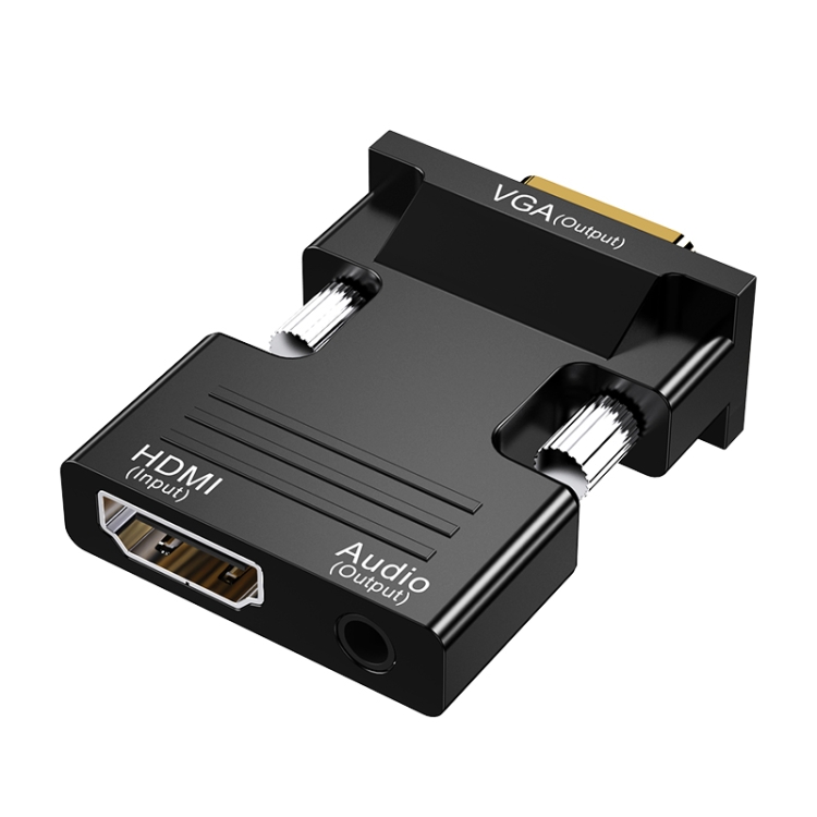 HDMI Female To VGA Male With Audio Adapter Computer Monitor TV Projector Converter(Black)
HDMI Female To VGA Male With Audio Adapter Computer Monitor TV Projector Converter(Black)