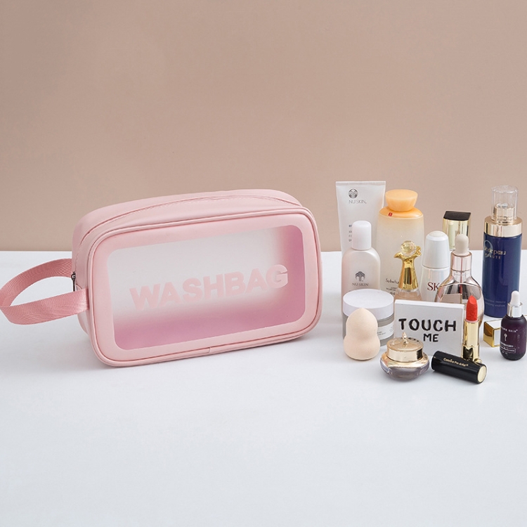 2 PCS Frosted Translucent Waterproof Storage Bag Cosmetic Bag Swimming Bag Wash Bag Pink M
2 PCS Frosted Translucent Waterproof Storage Bag Cosmetic Bag Swimming Bag Wash Bag Pink M