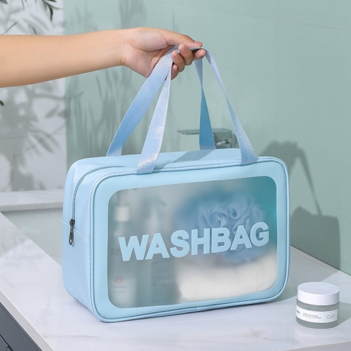 2 PCS Frosted Translucent Waterproof Storage Bag Cosmetic Bag Swimming Bag Wash Bag Blue M 2 Handles
2 PCS Frosted Translucent Waterproof Storage Bag Cosmetic Bag Swimming Bag Wash Bag Blue M 2 Handles