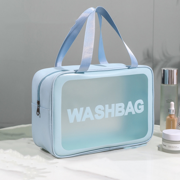 2 PCS Frosted Translucent Waterproof Storage Bag Cosmetic Bag Swimming Bag Wash Bag Blue L
2 PCS Frosted Translucent Waterproof Storage Bag Cosmetic Bag Swimming Bag Wash Bag Blue L
