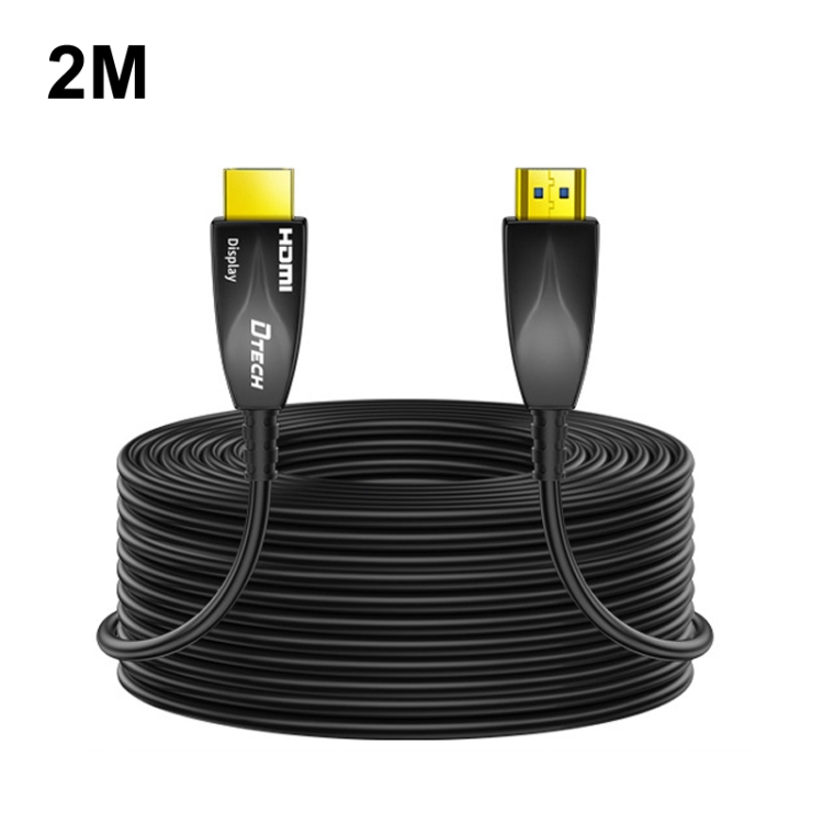 DTECH HDMI 2.0 Version Fiber Optical Line 4K 60Hz Large Screen TV Engineering Wiring, Length: 2m
DTECH HDMI 2.0 Version Fiber Optical Line 4K 60Hz Large Screen TV Engineering Wiring, Length: 2m