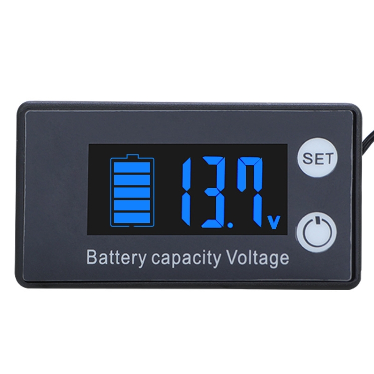 Digital Display DC Voltmeter Lead-Acid Lithium Battery Charge Meter, Color: Blue+Temperature
Digital Display DC Voltmeter Lead-Acid Lithium Battery Charge Meter, Color: Blue+Temperature