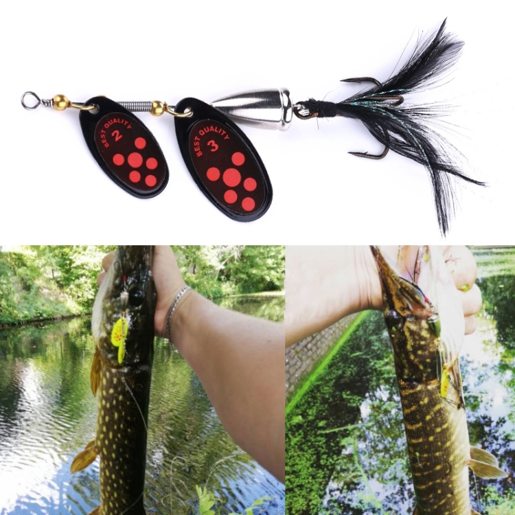 4 PCS HENGJIA SP304 6.5cm 13g Feather Hook Rotating Sequin Road Lure Bait(Black)
4 PCS HENGJIA SP304 6.5cm 13g Feather Hook Rotating Sequin Road Lure Bait(Black)