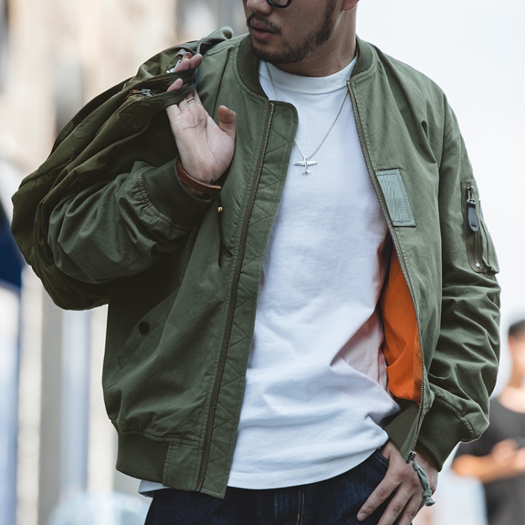 W2007119 Retro Bomber Jacket Autumn and Winter Casual Baseball Uniform, Size: XL(Green)
W2007119 Retro Bomber Jacket Autumn and Winter Casual Baseball Uniform, Size: XL(Green)