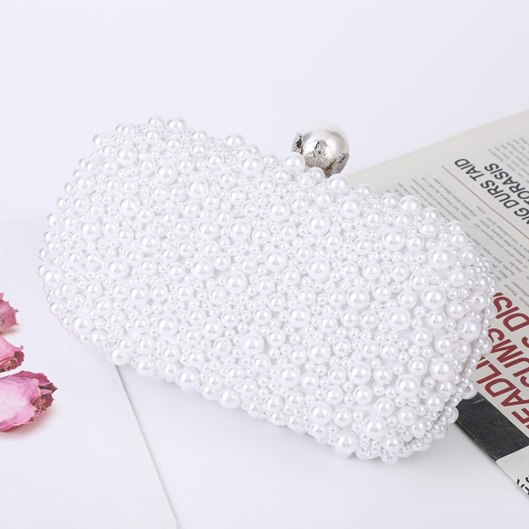 Pearl Evening Bag Soft Face Lock Ladies Shoulder Bag Crossbody Small Square Bag(White) 
Pearl Evening Bag Soft Face Lock Ladies Shoulder Bag Crossbody Small Square Bag(White)