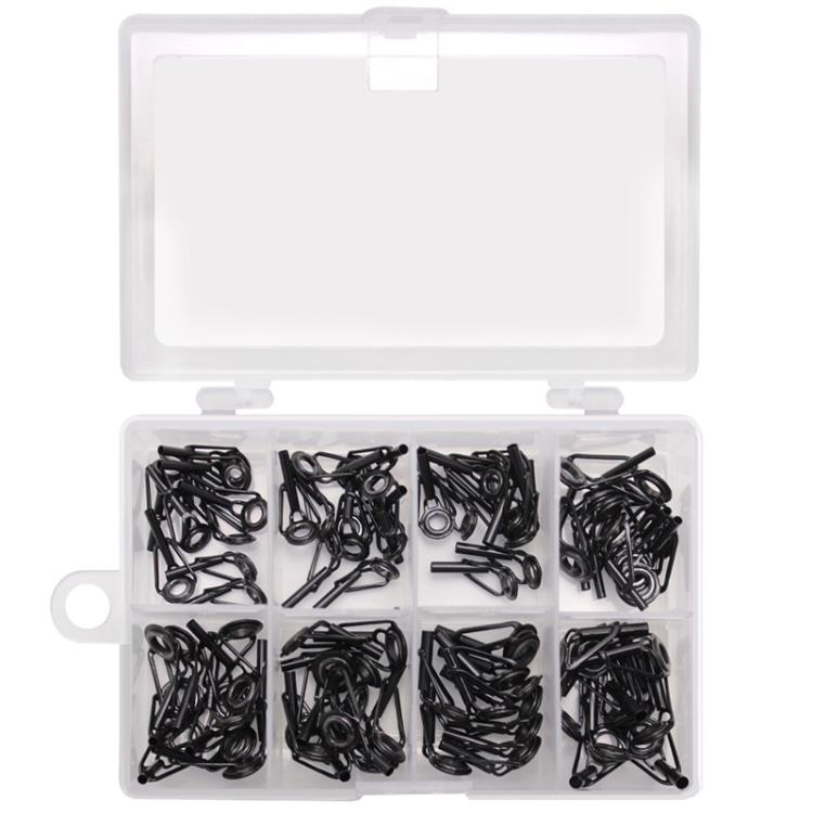 80 PCS / Box Top Ring Leading Eye Lure Rod Accessories, Style: Iron+Ceramic Ring(Black)
80 PCS / Box Top Ring Leading Eye Lure Rod Accessories, Style: Iron+Ceramic Ring(Black)