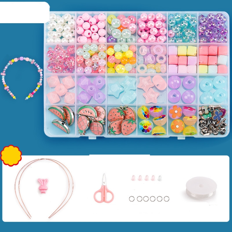Beaded Educational Toys DIY Jewelry Material Set For Children 24 Grids Watermelon Fruit Language+S Package
Beaded Educational Toys DIY Jewelry Material Set For Children 24 Grids Watermelon Fruit Language+S Package