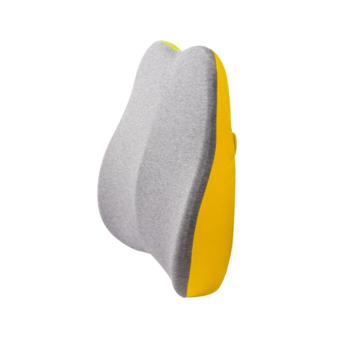 

Memory Foam Lumbar Pillow Office Seat Lumbar Cushion(Lemon Yellow)
