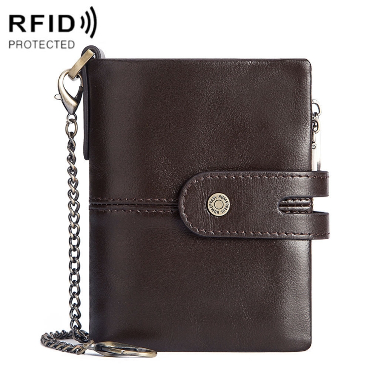 HUMERPAUL BP988 RFID Anti-Theft Brush Zipper Buckle Wallet Multi-Card Leather Purse(Dark Brown) 
HUMERPAUL BP988 RFID Anti-Theft Brush Zipper Buckle Wallet Multi-Card Leather Purse(Dark Brown)