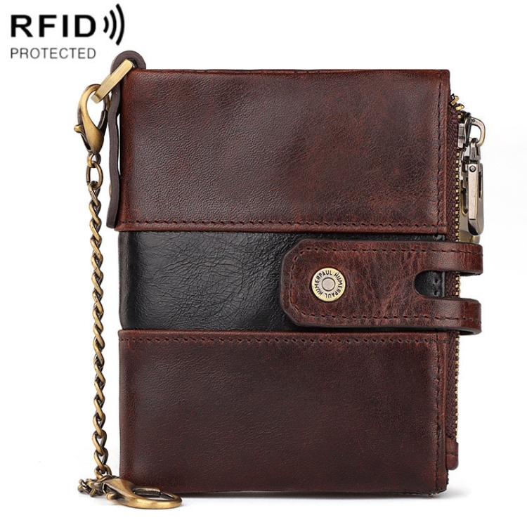 HUMERPAUL BP90 Men Retro Simple Coin Purse Dual Zipper Short RFID Anti-Magnetic Cash Clip(Brown)
HUMERPAUL BP90 Men Retro Simple Coin Purse Dual Zipper Short RFID Anti-Magnetic Cash Clip(Brown)