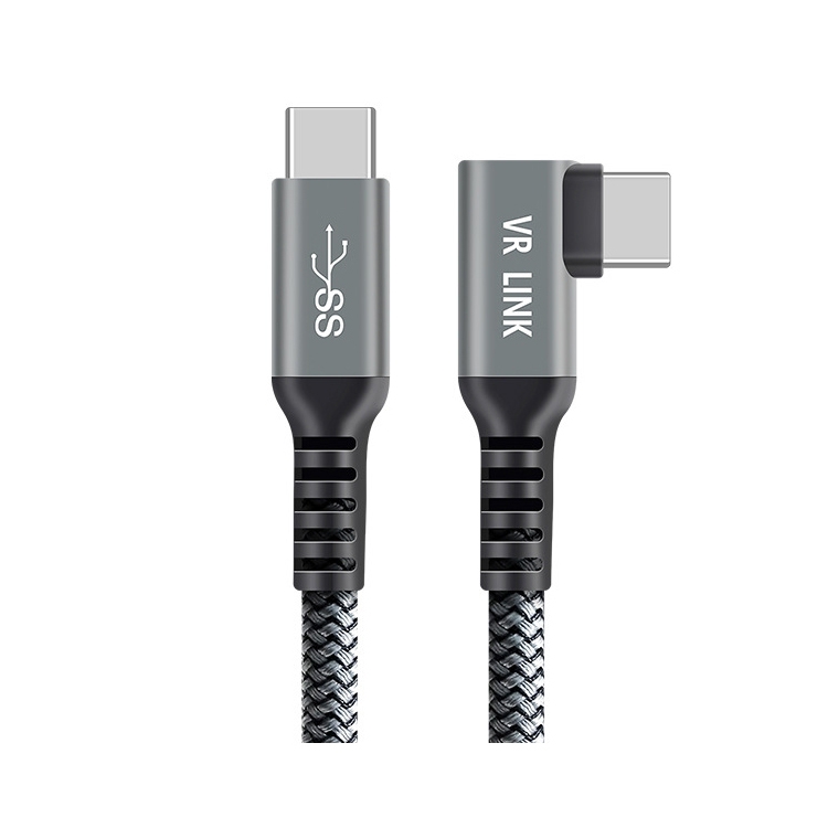 USB3.2 Gen1 VR Link Streamline For Oculus Quest 2, Model: C-C Aluminum Shell 5M Braided Wire
USB3.2 Gen1 VR Link Streamline For Oculus Quest 2, Model: C-C Aluminum Shell 5M Braided Wire