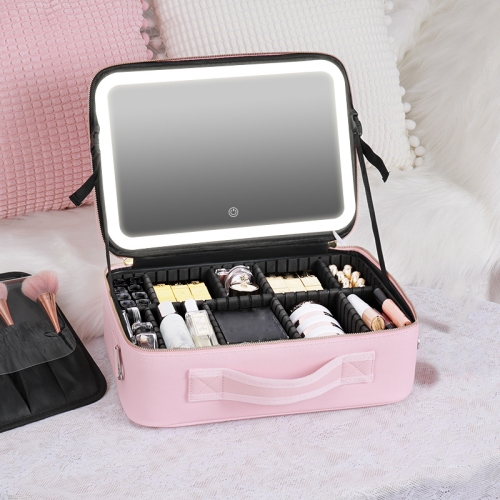 NICELAND TM1060 Large Capacity With Lamp Makeup Bag Portable, Color: Large Pink
NICELAND TM1060 Large Capacity With Lamp Makeup Bag Portable, Color: Large Pink