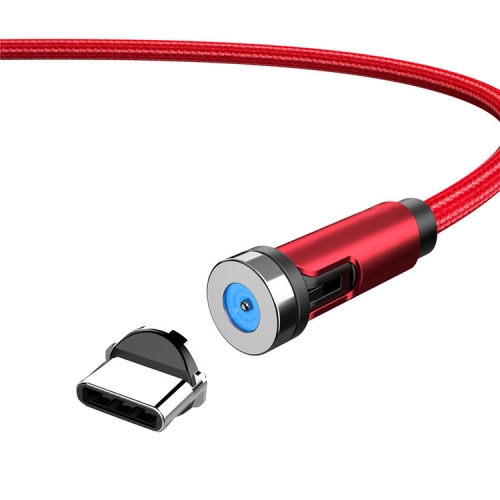 

CC56 Type-C / USB-C Magnetic Interface Dust Plug Rotating Data Charging Cable, Cbale Length: 1m(Red)