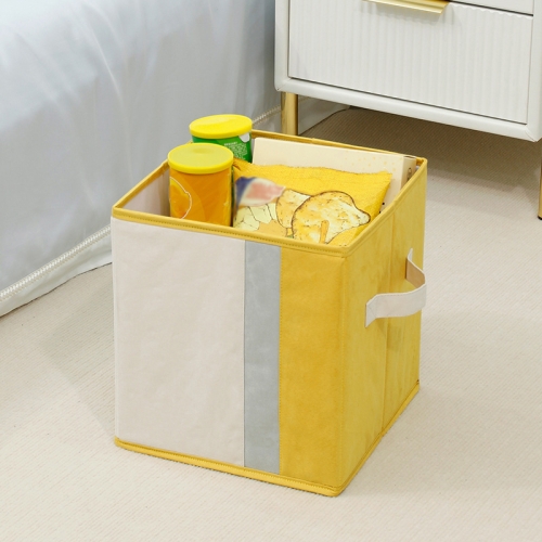 Foldable Household Sundries Storage Box Snack Book Basket, Spec: Flat (Yellow)
Foldable Household Sundries Storage Box Snack Book Basket, Spec: Flat (Yellow)