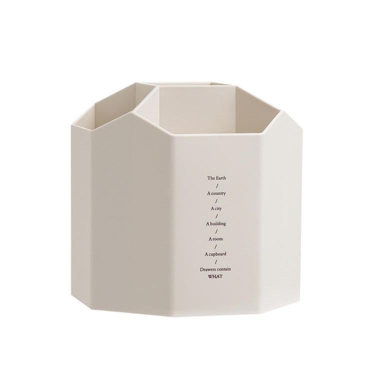 Large Capacity Desktop Storage Box Student Office Pen Bucket, Color: Non-rotating Beige
Large Capacity Desktop Storage Box Student Office Pen Bucket, Color: Non-rotating Beige