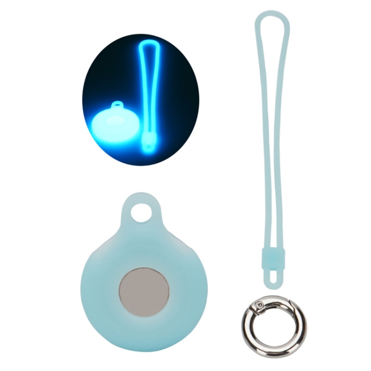 Locator Storage Silicone Cover With Hand Strap For AirTag, Color: Luminous Blue
Locator Storage Silicone Cover With Hand Strap For AirTag, Color: Luminous Blue