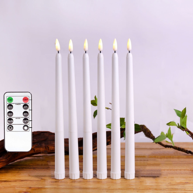 6 PCS B003 White Shell Long-rod Simulation Candle Light with Remote Control(Warm White Light)
6 PCS B003 White Shell Long-rod Simulation Candle Light with Remote Control(Warm White Light)