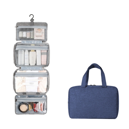13552A Travel Waterproof Foldable Toiletry Bag Cosmetic Bag with Hook, Color: Navy Blue
13552A Travel Waterproof Foldable Toiletry Bag Cosmetic Bag with Hook, Color: Navy Blue