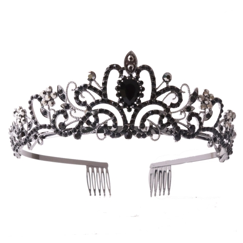 G2888 Crystal Diamond Wedding Party Braided Hair Crown Show Headband, Color: Black
G2888 Crystal Diamond Wedding Party Braided Hair Crown Show Headband, Color: Black