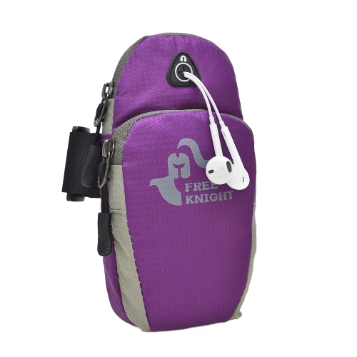 

Free Knight FK801 Outdoor Sports Running Phone Storage Arm Bag without Headphones(Purple)