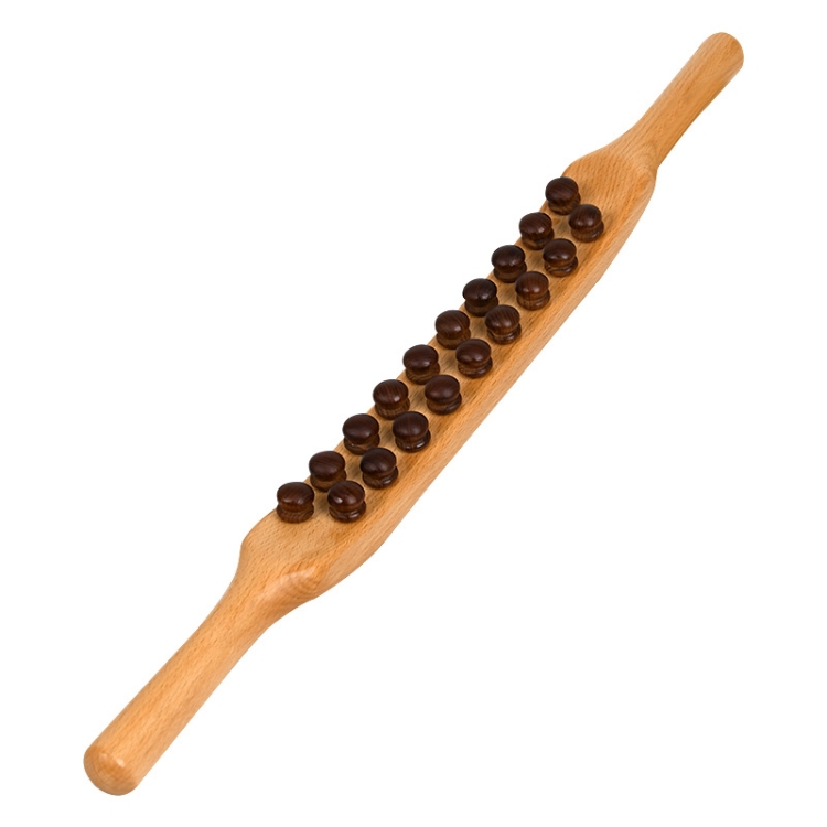 Double Row Beech Massage Rolling Stick Meridian Dredging Stick, Shape: 58cm 19 Beads
Double Row Beech Massage Rolling Stick Meridian Dredging Stick, Shape: 58cm 19 Beads