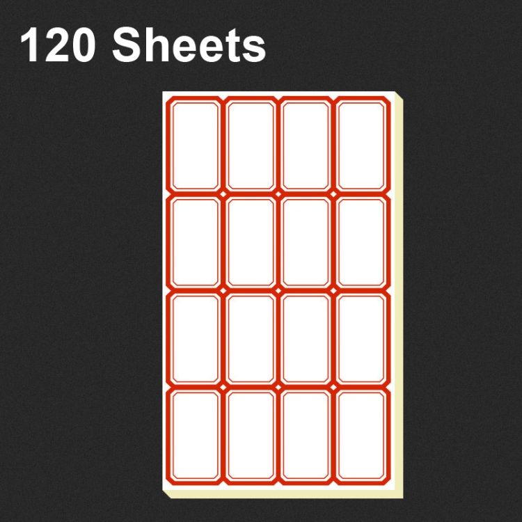 2 Bags Handwritten Self-adhesive Small Label Stickers, Specification: 4608 Red 50x28mm
2 Bags Handwritten Self-adhesive Small Label Stickers, Specification: 4608 Red 50x28mm