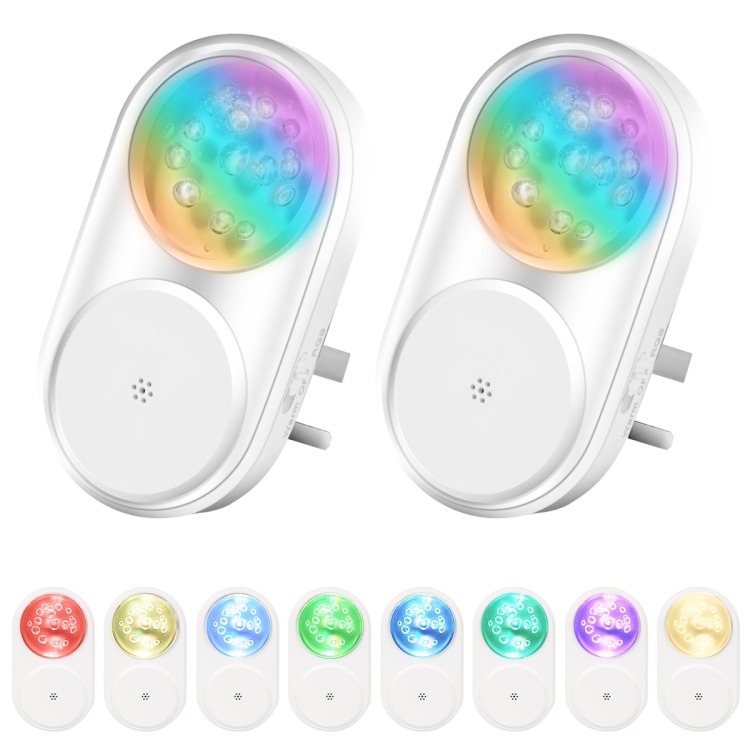 2 PCS Smart LED Light Control Night Light RGB Colorful Atmosphere Light with Sleeping Light(UK Plug)
2 PCS Smart LED Light Control Night Light RGB Colorful Atmosphere Light with Sleeping Light(UK Plug)