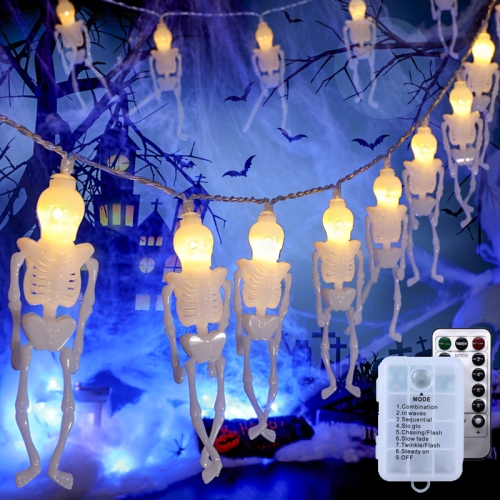 Halloween LED Skeleton String Lights, Style: 2.5m 20 Lamps+RC Battery Box(Warm White)
Halloween LED Skeleton String Lights, Style: 2.5m 20 Lamps+RC Battery Box(Warm White)