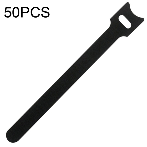 

50 PCS T-shape Self-Adhesive Data Cable Organizer Bundles 12 x 120mm Black