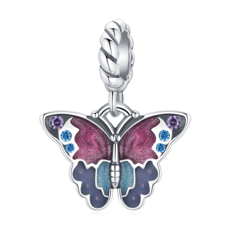 S925 Silver Butterfly Insect Pendant Drop Oil DIY Bracelet Pearl Accessories, Style: SCC1904
S925 Silver Butterfly Insect Pendant Drop Oil DIY Bracelet Pearl Accessories, Style: SCC1904