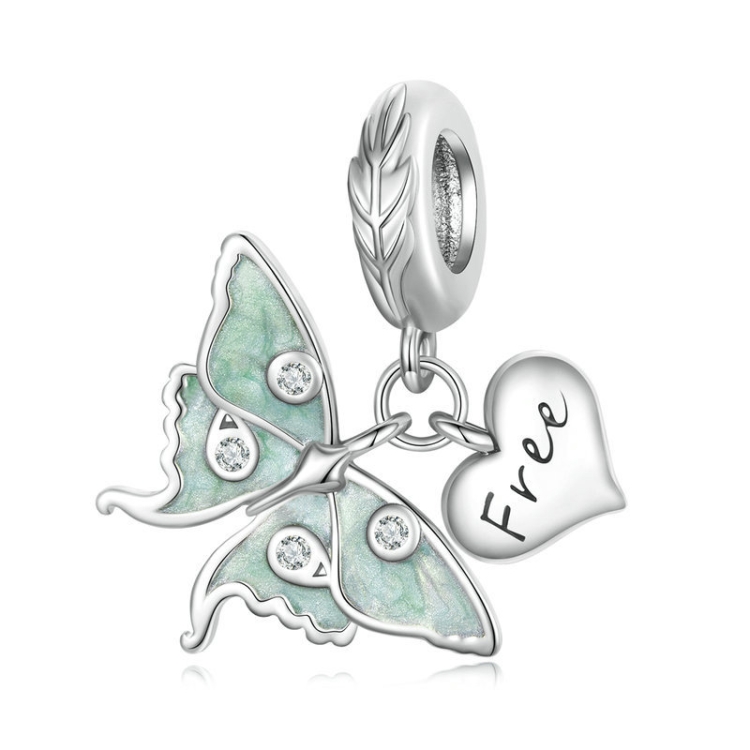 DIY Bracelet Beading Accessories Fresh Natural S925 Silver Pendant, Style: Butterfly BSC650
DIY Bracelet Beading Accessories Fresh Natural S925 Silver Pendant, Style: Butterfly BSC650