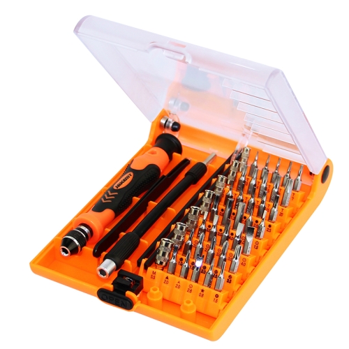 

JAKEMY JM-8129 45 in 1 With Magnetic Alloy Steel Bit Tool Combination Screwdriver Set(Orange)