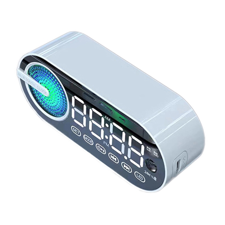 RBT-G30 Mirror Colorful Light Subwoofer Bluetooth Alarm Clock Audio, Spec: Voice Version (White)
RBT-G30 Mirror Colorful Light Subwoofer Bluetooth Alarm Clock Audio, Spec: Voice Version (White)