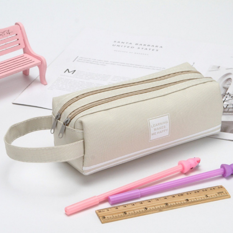 3 PCS Double Layer Large Capacity Oxford Cloth Stationery Bag, Color: Beige
3 PCS Double Layer Large Capacity Oxford Cloth Stationery Bag, Color: Beige