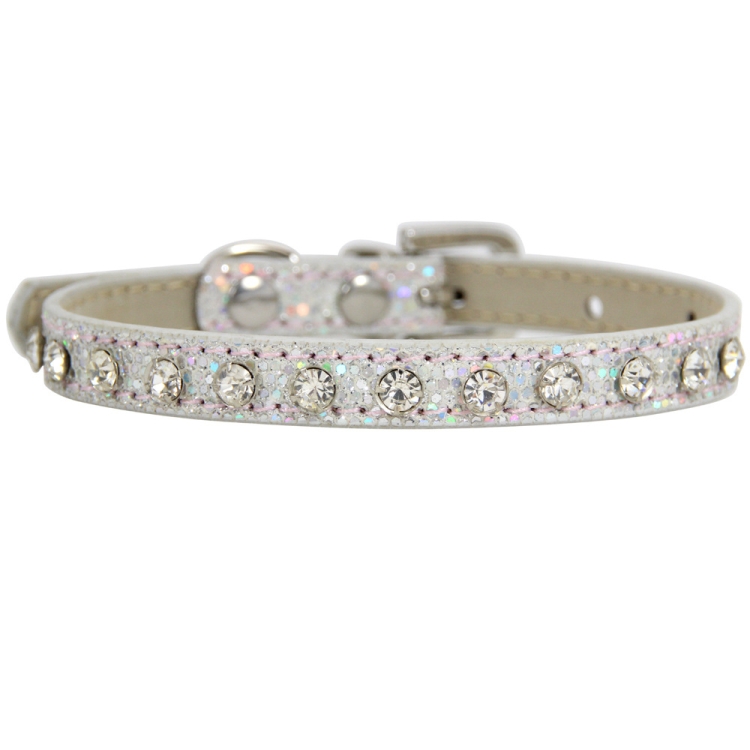 1.0 x 35cm Glitter Diamond Cat Neck Collar Decorative Supplies, Color: Diamond Silver
1.0 x 35cm Glitter Diamond Cat Neck Collar Decorative Supplies, Color: Diamond Silver